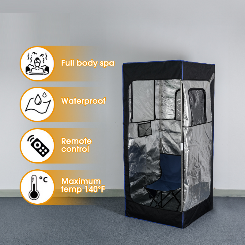 Foldable Portable Wet Spa Slimming Outdoor Steam Sauna Tent Home Sauna Tent One Person Steam Room Sauna