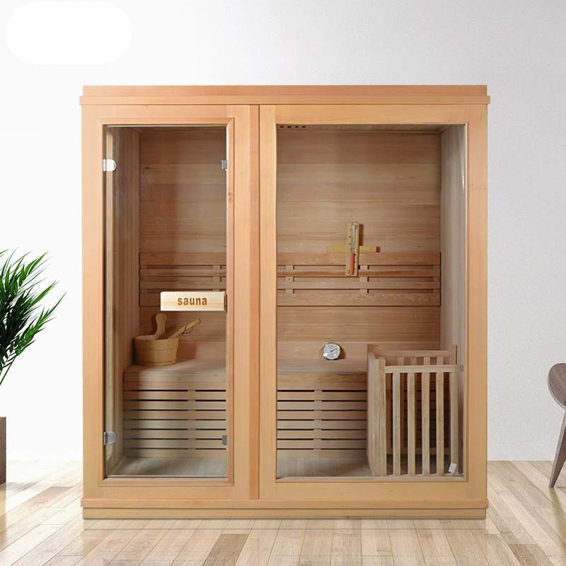 Luxurious 3-Person Aroma Steam Sauna, Spacious & Relaxing, Enhanced with Touch Control System