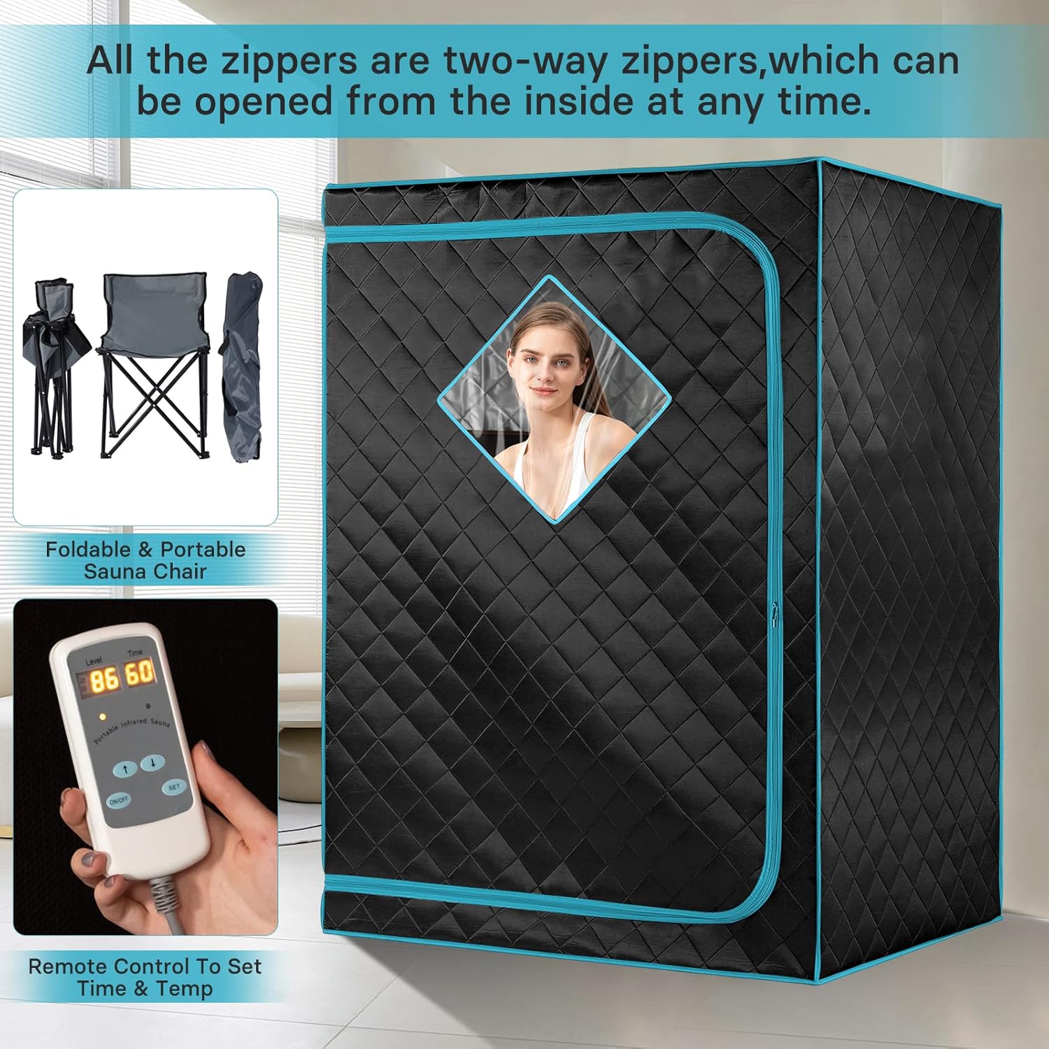 2 person Factory Direct Sales Buy Far Infrared Sauna Free Accessories Home Slimming Sauna
