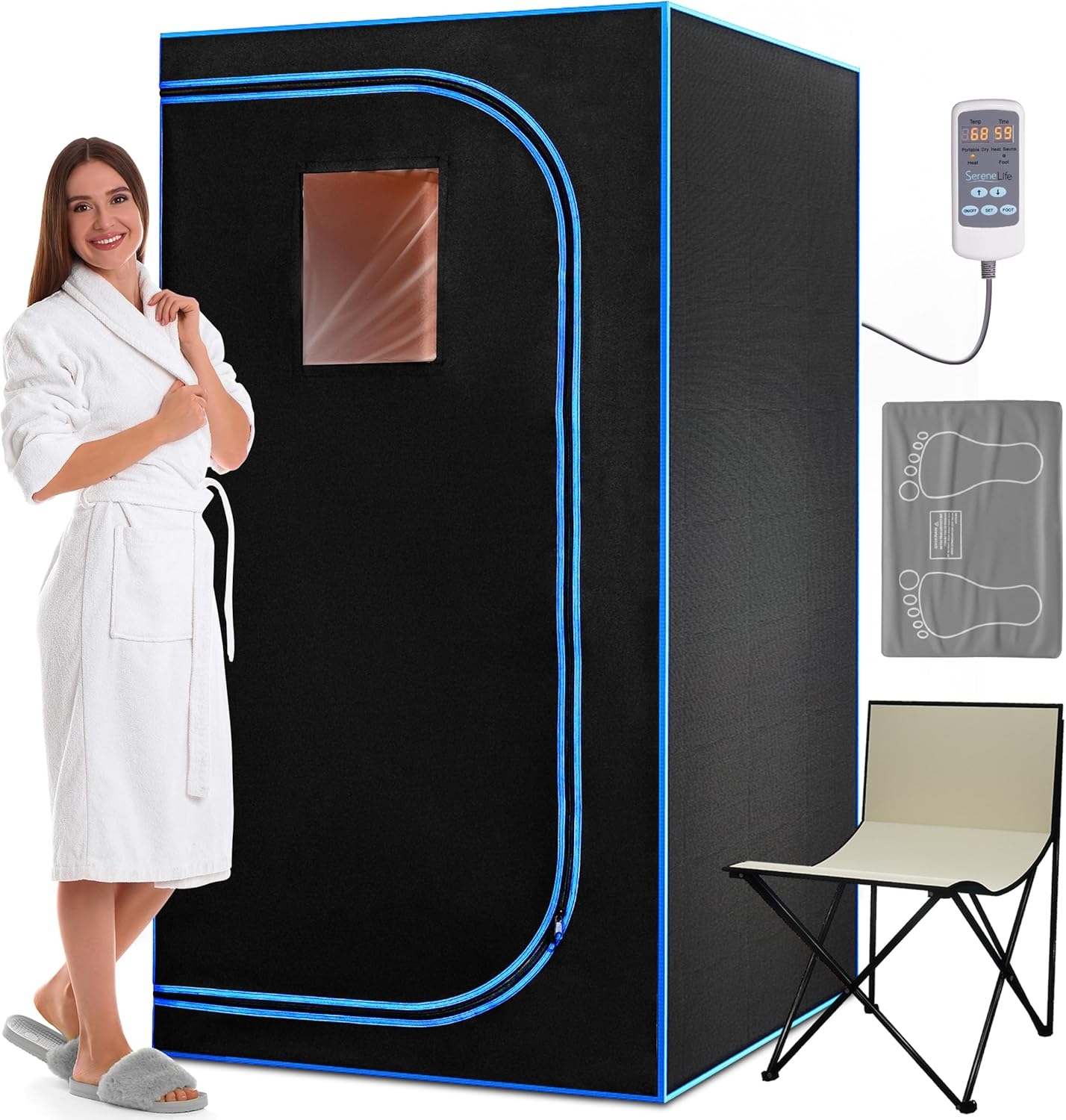 1 person portable large far infrared sauna room indoor for sale