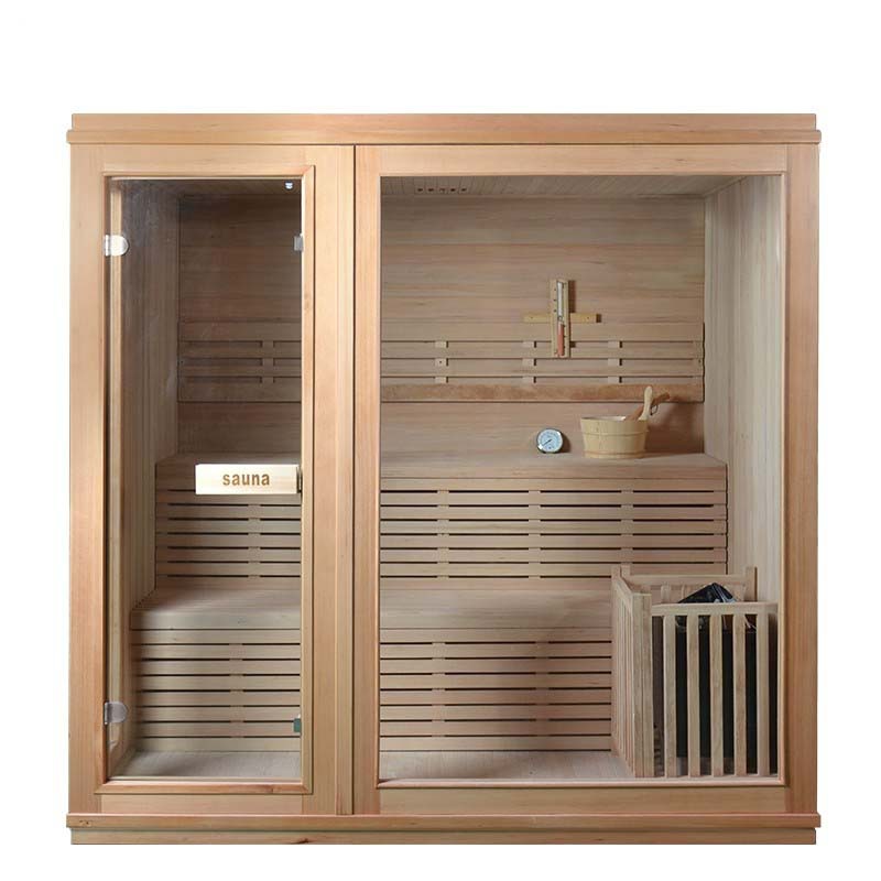 Luxurious 3-Person Aroma Steam Sauna, Spacious & Relaxing, Enhanced with Touch Control System