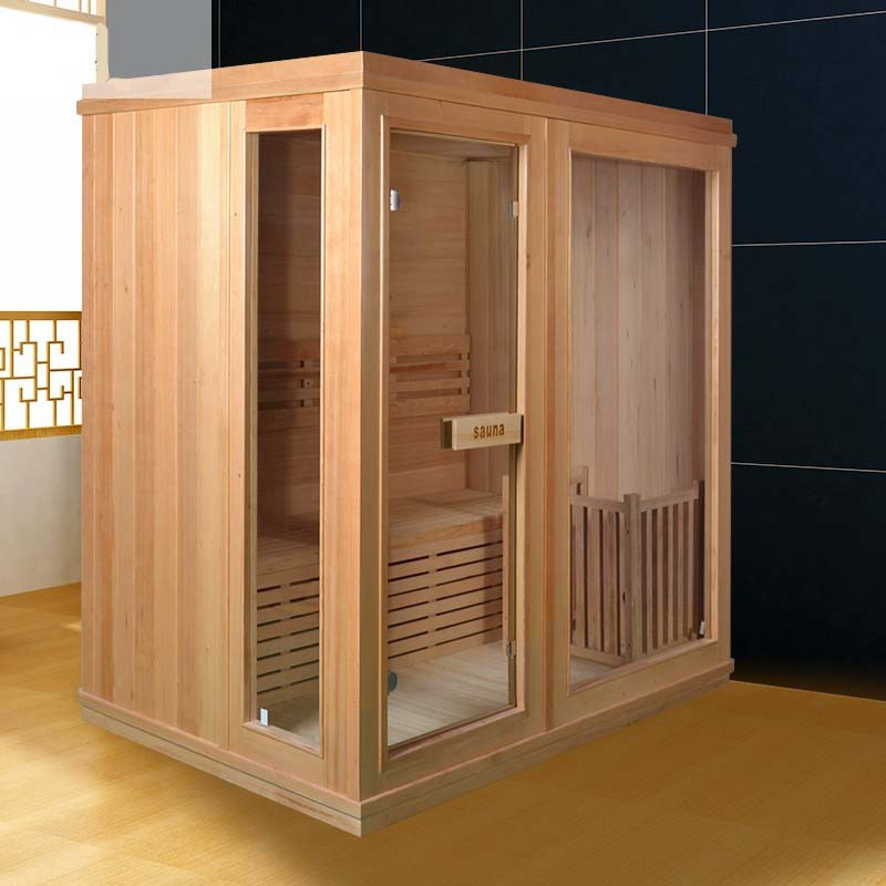 Luxurious 3-Person Aroma Steam Sauna, Spacious & Relaxing, Enhanced with Touch Control System