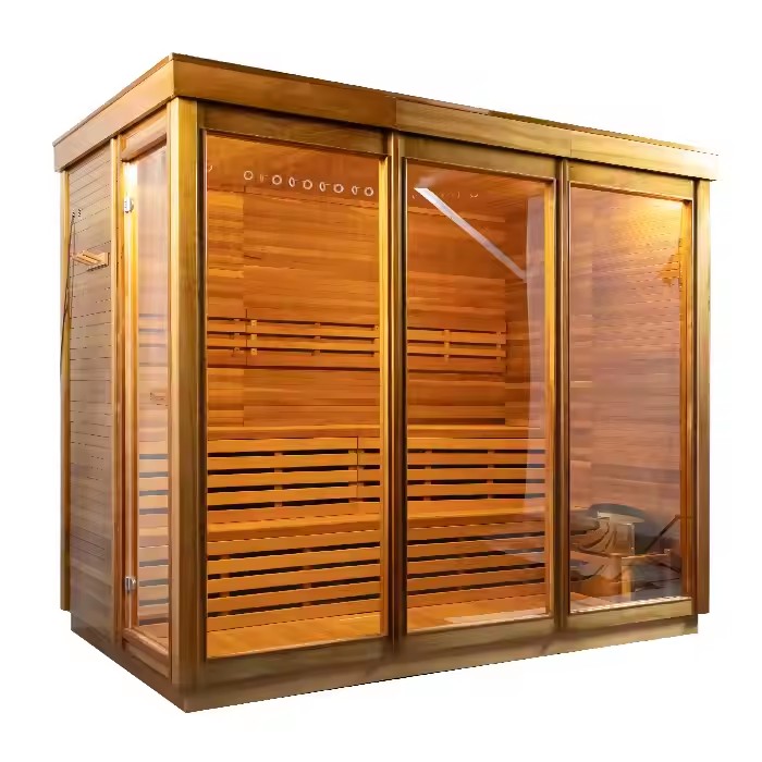 FSC SAA CE Indoor 6 person Sauna Infrared Sauna Solid Wood Sauna Rooms