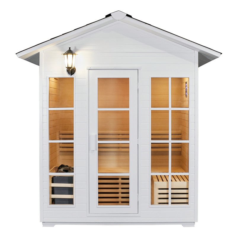 The most popular outdoor sauna cabin Modern style dry steam sauna room with canadian cedar wood