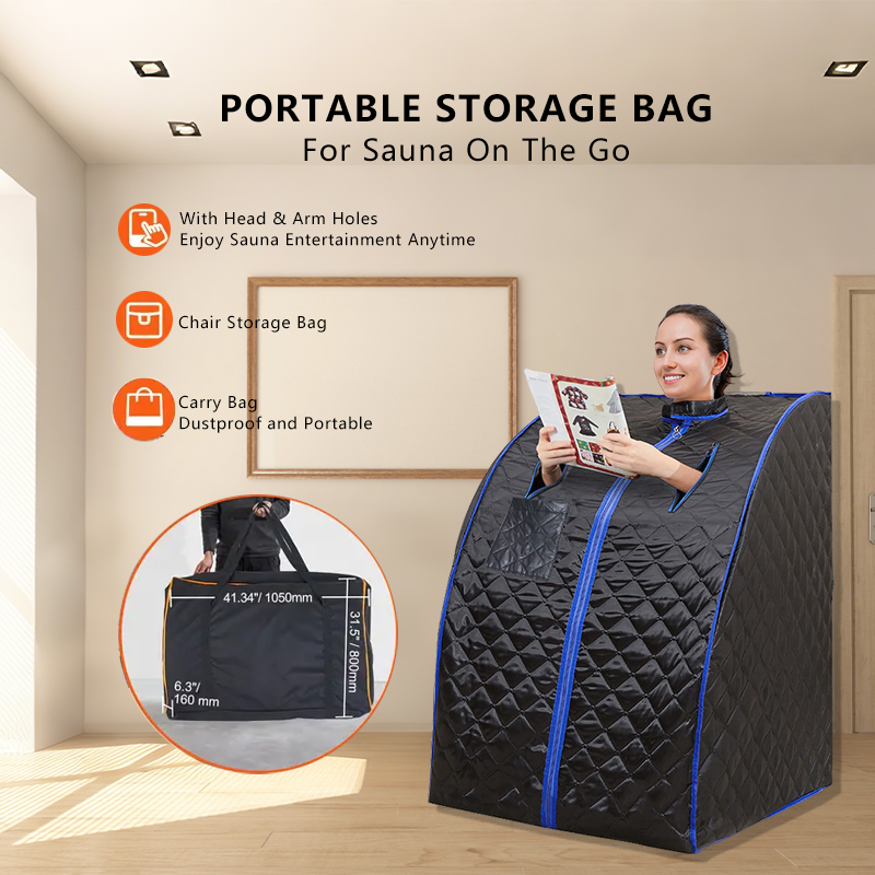2025 Personal Portable Sauna Lightweight Personal Steam Sauna Spa for Relaxation Foldable Home Sauna Tent with Temperature Timer