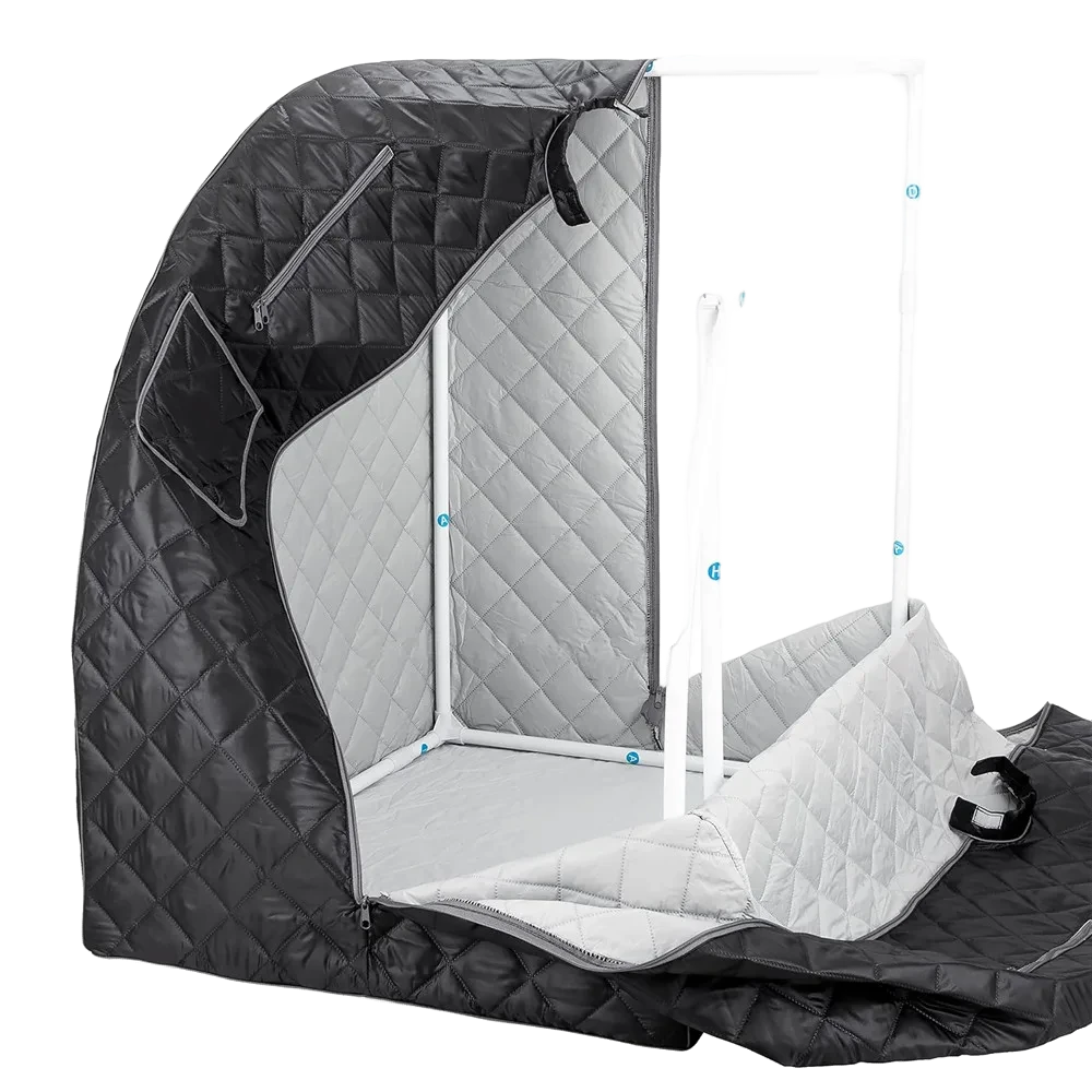 Personal Steam Sauna for Weight Loss, Detox & Relaxation at Home, Chair Included - (Black)
