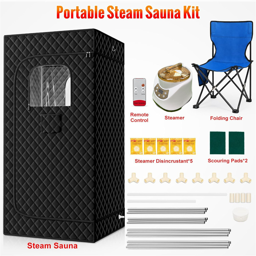 Foldable Portable Wet Spa Slimming Outdoor Steam Sauna Tent Home Sauna Tent One Person Steam Room Sauna