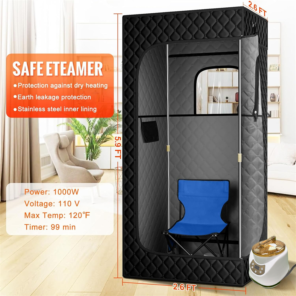 Foldable Portable Wet Spa Slimming Outdoor Steam Sauna Tent Home Sauna Tent One Person Steam Room Sauna