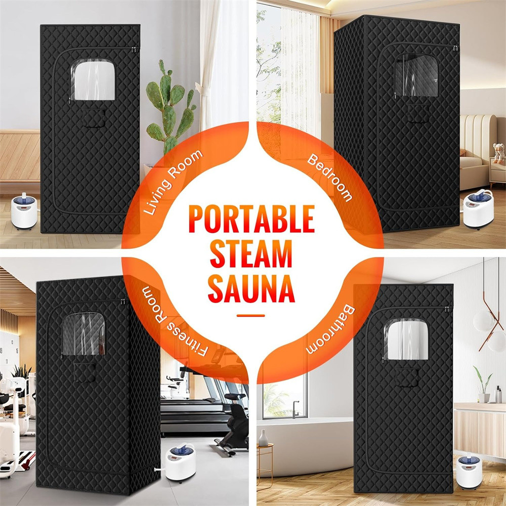 Foldable Portable Wet Spa Slimming Outdoor Steam Sauna Tent Home Sauna Tent One Person Steam Room Sauna