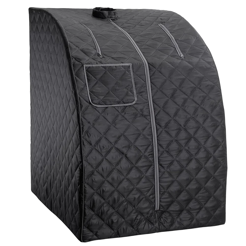 Personal Steam Sauna for Weight Loss, Detox & Relaxation at Home, Chair Included - (Black)