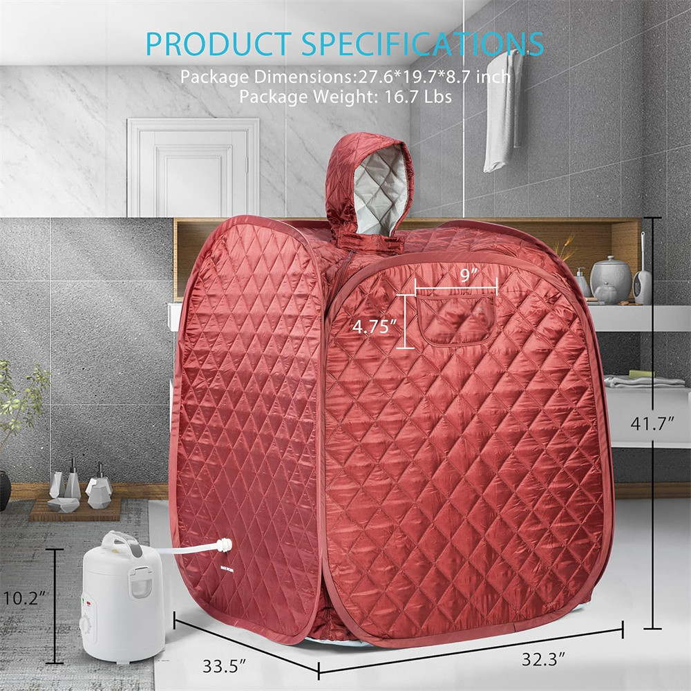 1-2 Person ODM/OEM Portable Mobile Steam Sauna for Home Personal Folding