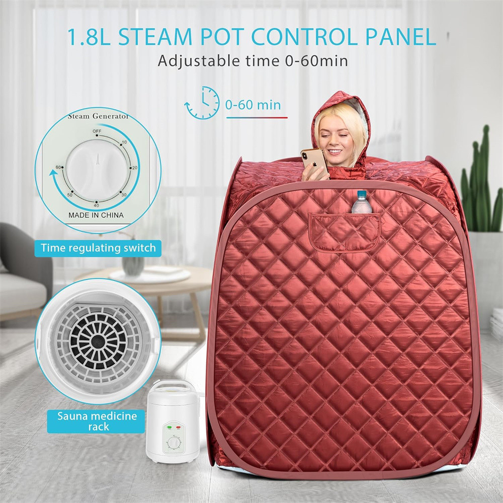 1-2 Person ODM/OEM Portable Mobile Steam Sauna for Home Personal Folding