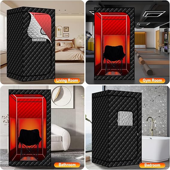 Indoor Portable Far Infrared Sauna Tent Dry Steam Sauna Tent Single Infrared Folding Dry Wet Sauna at Home