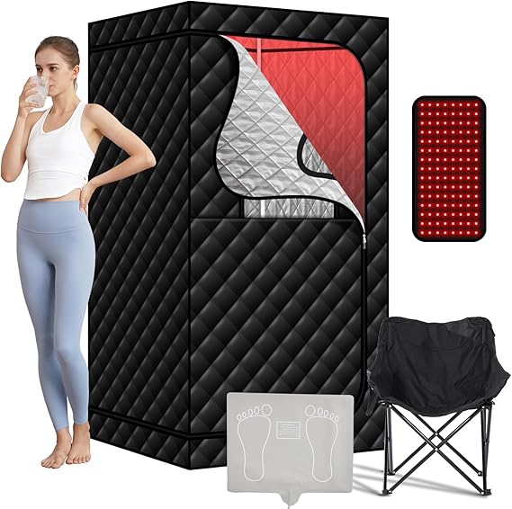 Indoor Portable Far Infrared Sauna Tent Dry Steam Sauna Tent Single Infrared Folding Dry Wet Sauna at Home