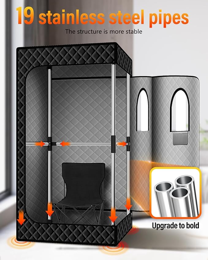 Indoor Portable Far Infrared Sauna Tent Dry Steam Sauna Tent Single Infrared Folding Dry Wet Sauna at Home