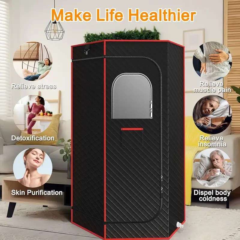 Multifunctional SPA set, folding sauna tent, comfortable chair anti-slip mat, household portable beauty and fitness equipment