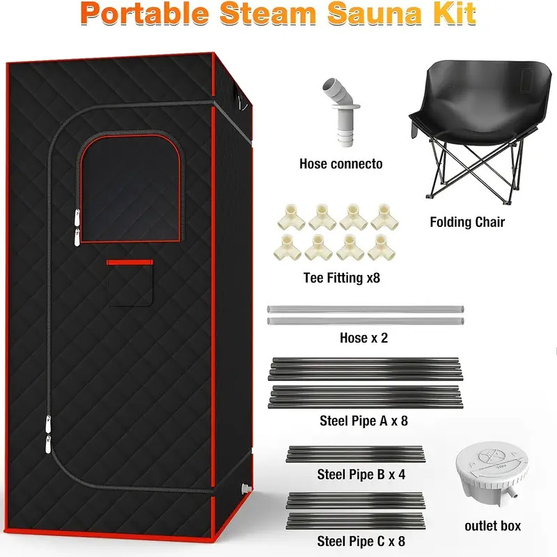 Multifunctional SPA set, folding sauna tent, comfortable chair anti-slip mat, household portable beauty and fitness equipment